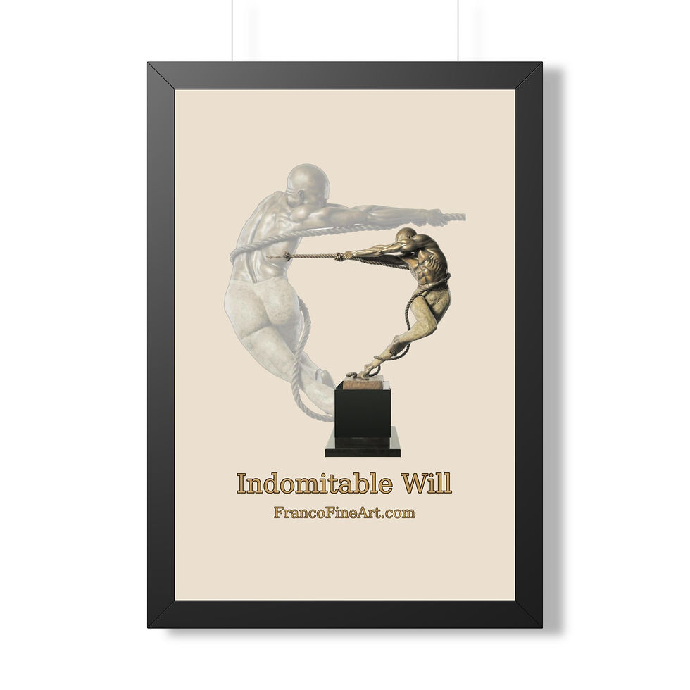 Thumbnail: Indomitable Will — Framed Sculpture Print