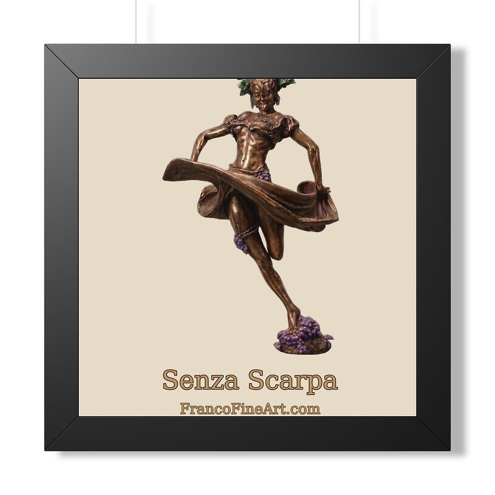 Thumbnail: Senza Scarpa Festival of Grapes — Framed Sculpture Print