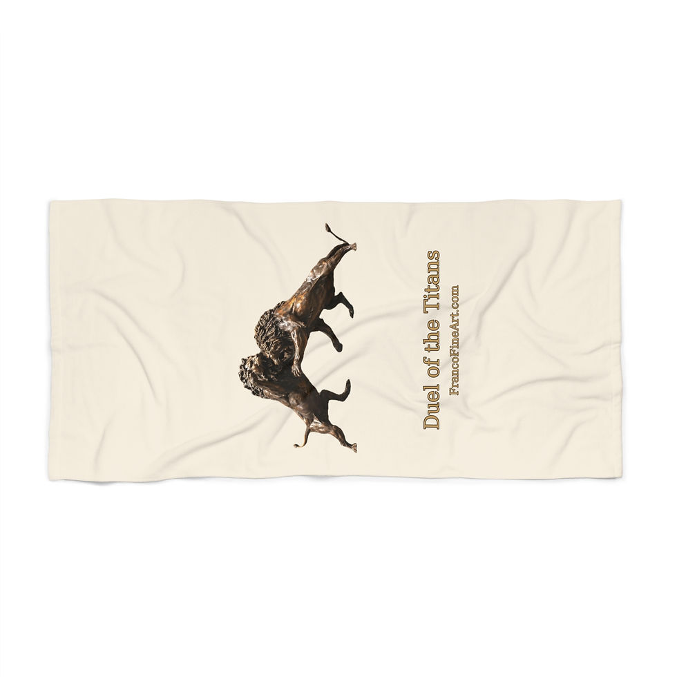 Thumbnail: Beach Towel - Duel of The Titans Design