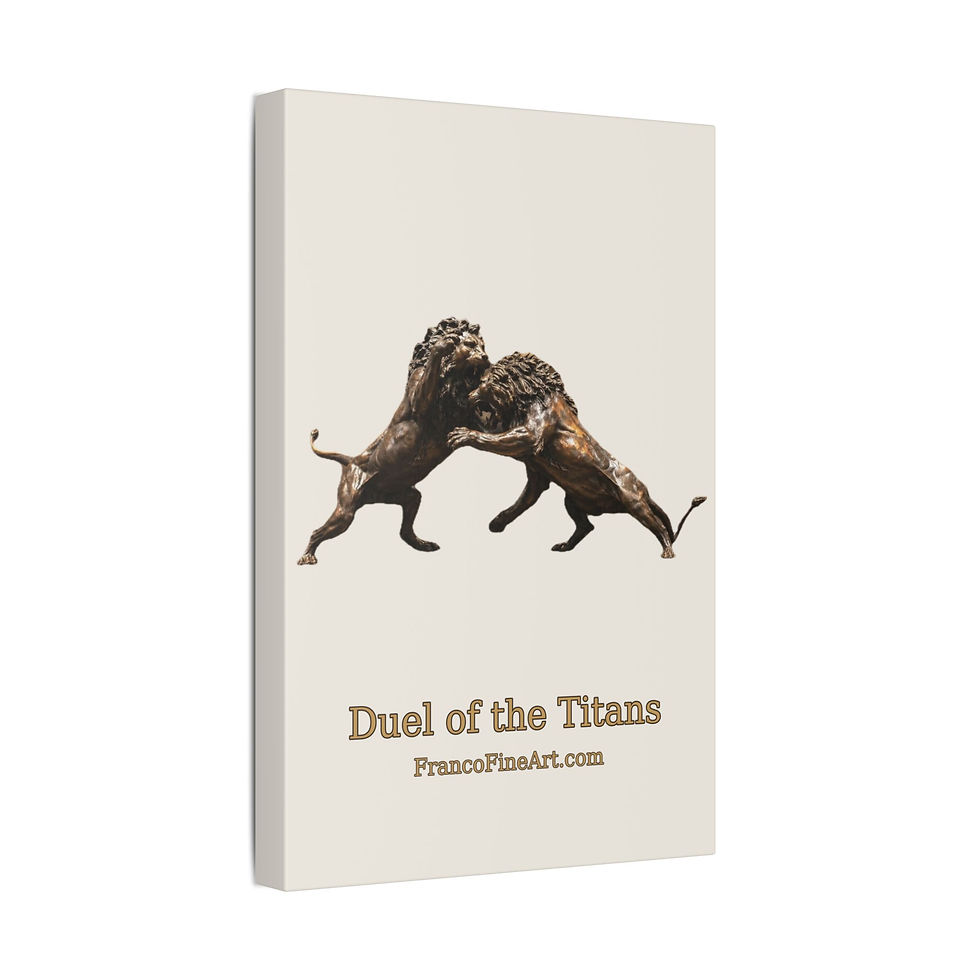Thumbnail: Duel of the Titans Canvas Art