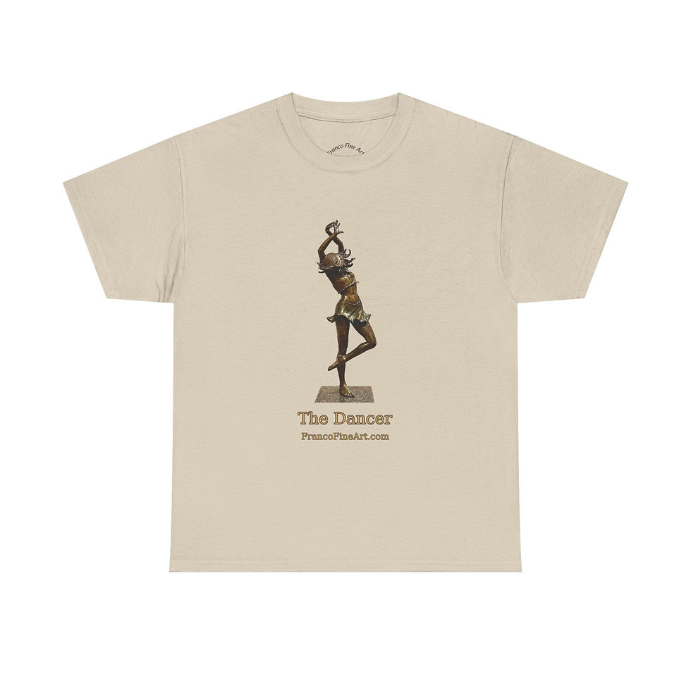 Thumbnail: The Dancer T-Shirt — Bronze Statue Art Graphic Tee