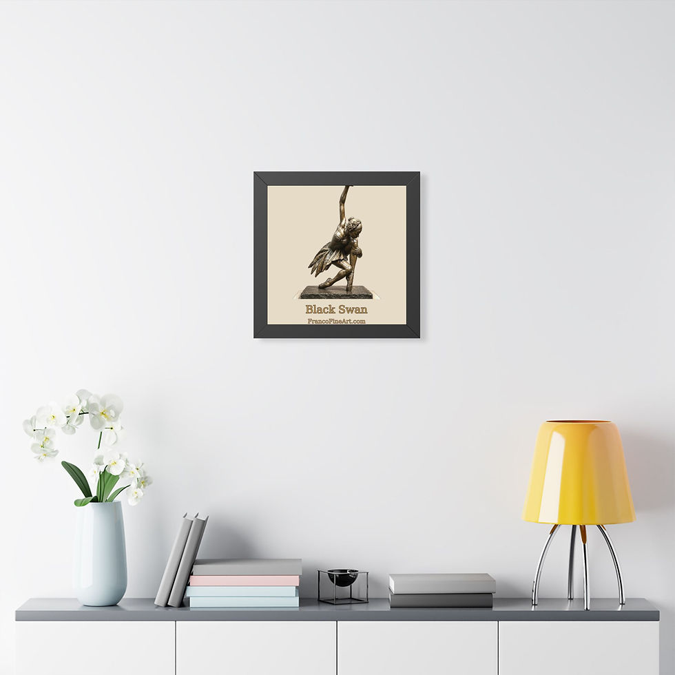 Thumbnail: Black Swan — Framed Sculpture Print
