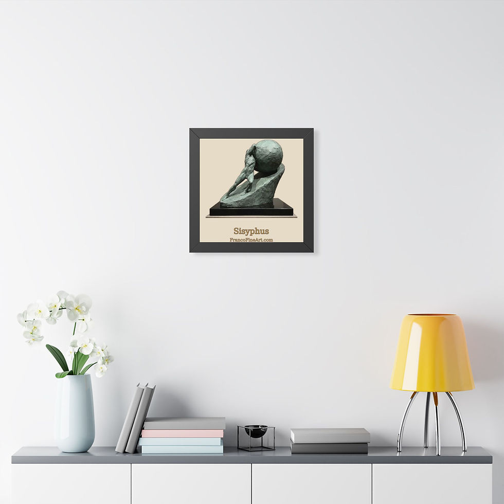 Thumbnail: Sisyphus — Framed Sculpture Print