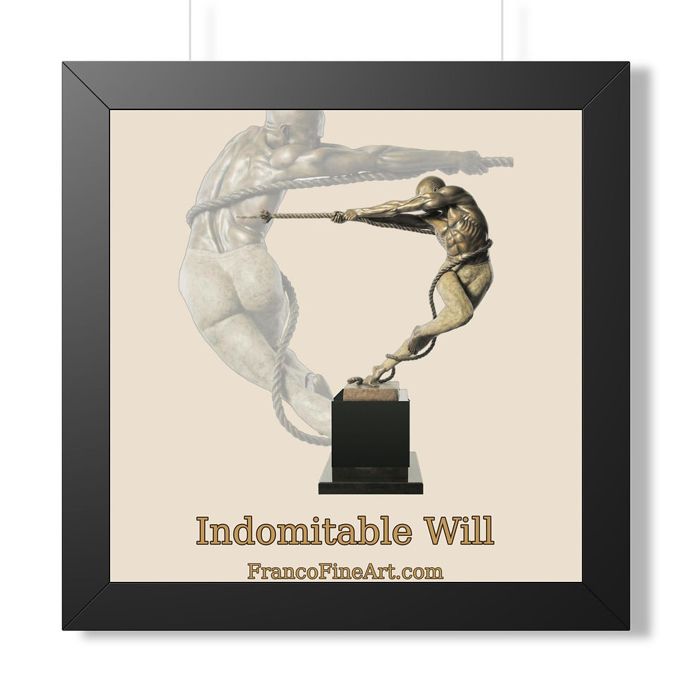 Thumbnail: Indomitable Will — Framed Sculpture Print