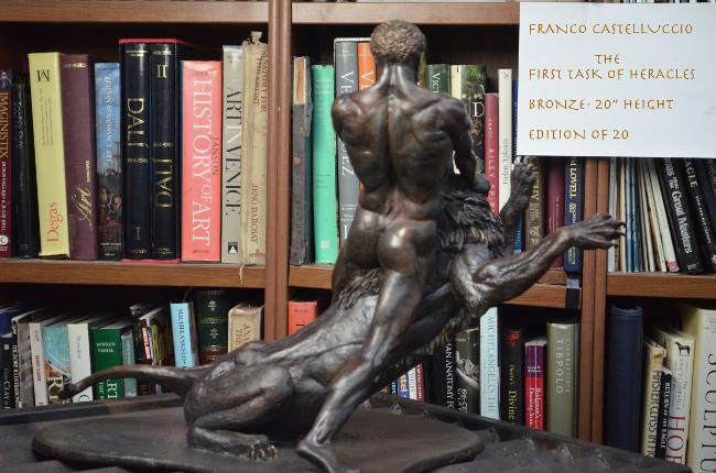 Close-up of 'The First Labor of Heracles' by Franco Castelluccio — expressive anatomy highlighting power and endurance.