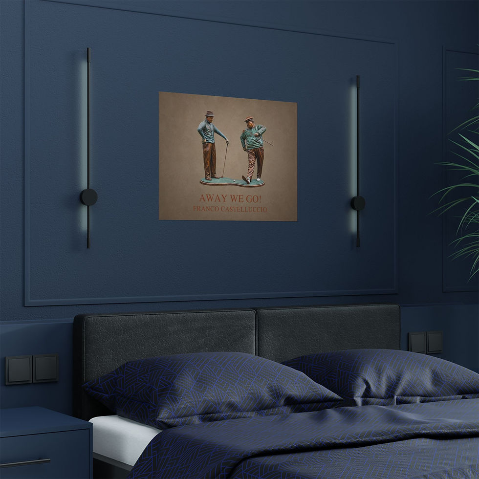 Thumbnail: Away We Go! Satin Poster 