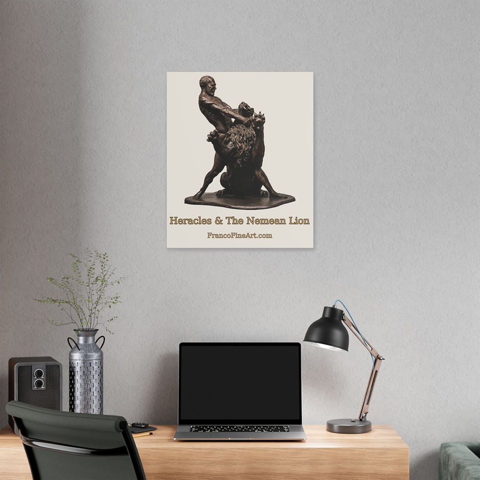 Thumbnail: Heracles & The Nemean Lion Canvas Art