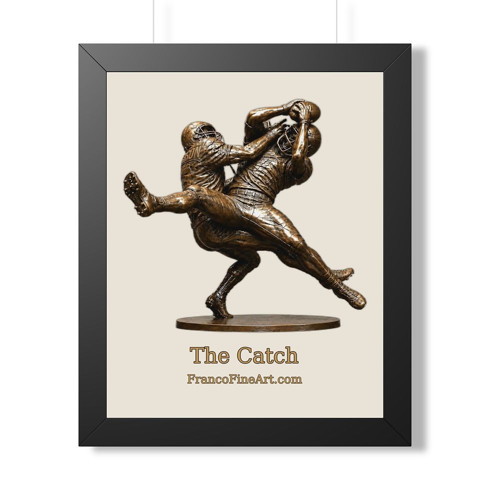 Thumbnail: The Catch — Framed Sculpture Print