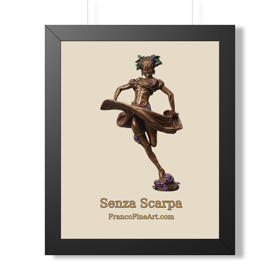 Thumbnail: Senza Scarpa Festival of Grapes — Framed Sculpture Print