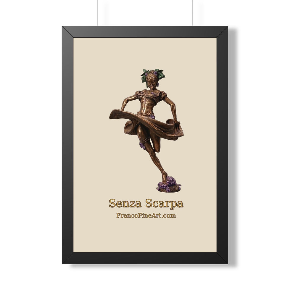 Thumbnail: Senza Scarpa Festival of Grapes — Framed Sculpture Print