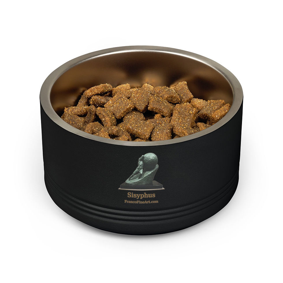 Thumbnail: Sisyphus Pet Bowl — 18oz Stainless Steel Cat & Dog Bowl