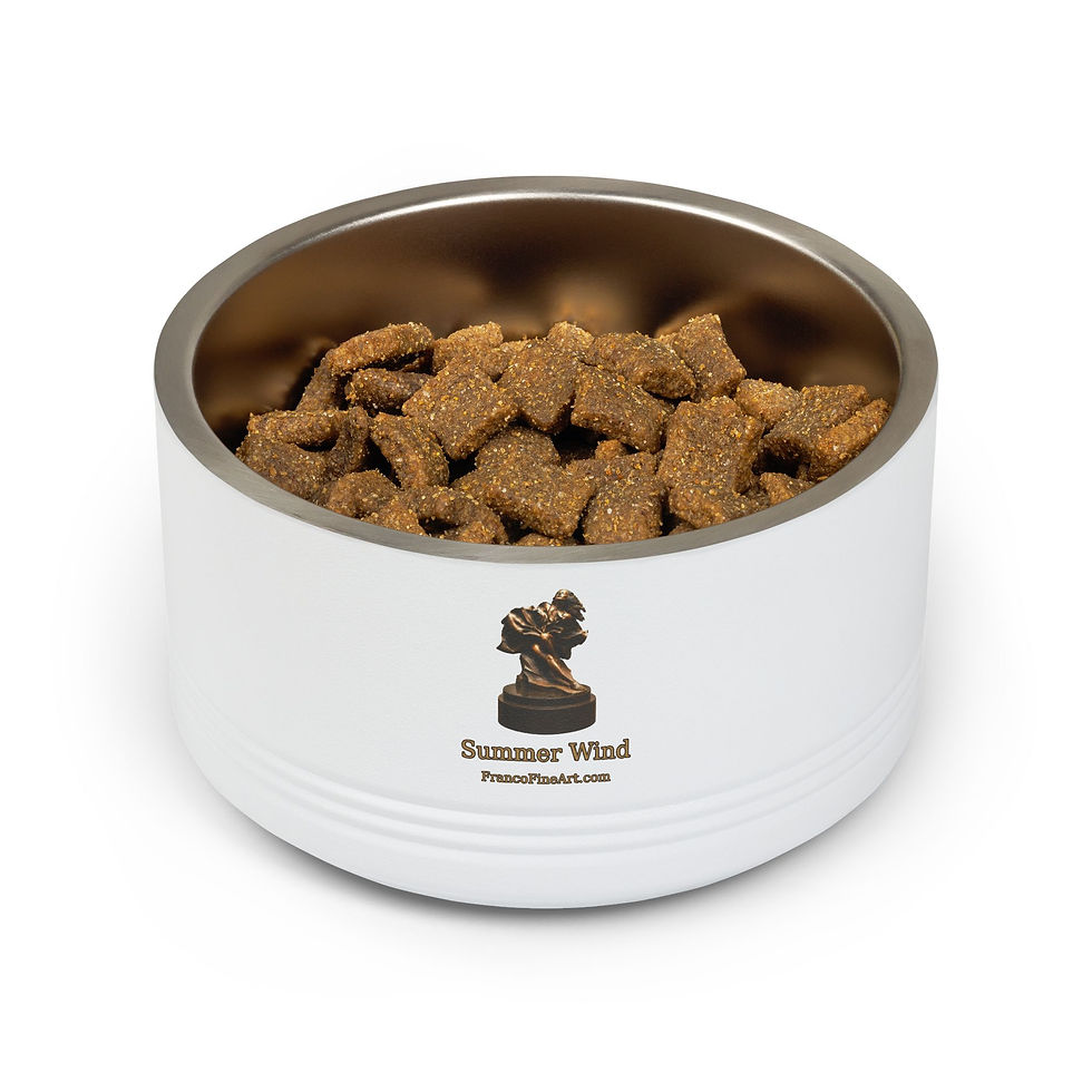 Thumbnail: Summer Wind Pet Bowl — 18oz Stainless Steel Cat & Dog Bowl