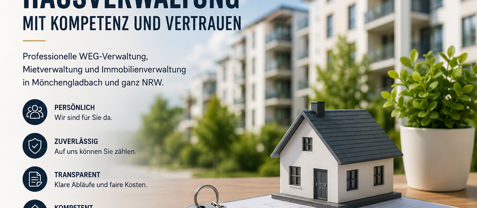 Professionelle Hausverwaltung in Mönchengladbach und ganz NRW