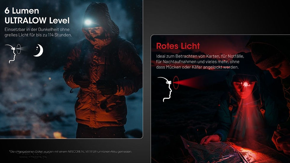 Miniaturbild: Nitecore HA15 UHE Stirnlampe 400 Lumen