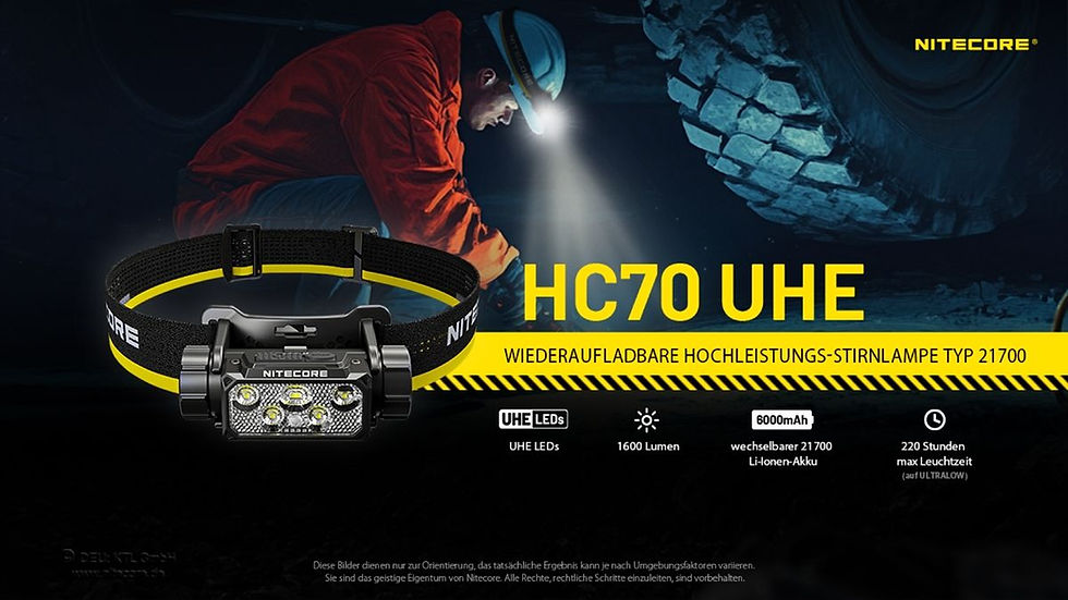 Miniaturbild: Nitecore HC70 UHE - 1600 Lumen