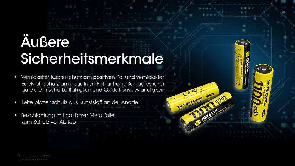 Miniaturbild: Nitecore Li-Ion Akku 14500, 1100mAh, USB-C, NL1411R