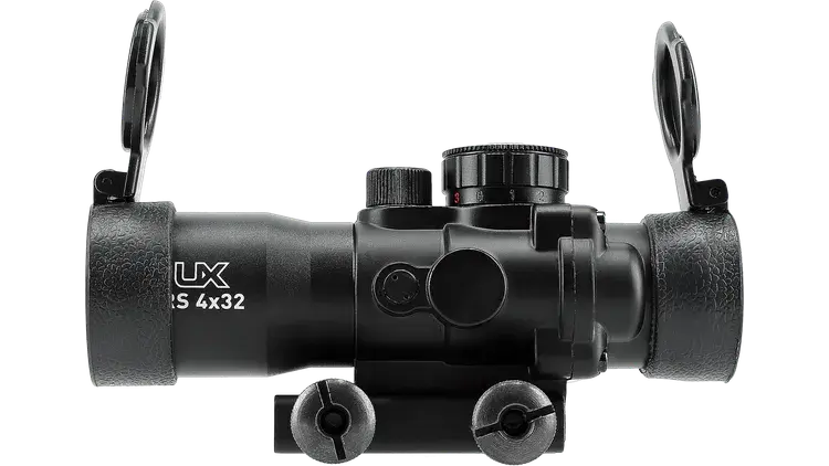 Miniaturbild: UX RS 4x32 TC-CI inkl. Picatinny-Montage, Flip-Up-Kappen und Reinigungstuch