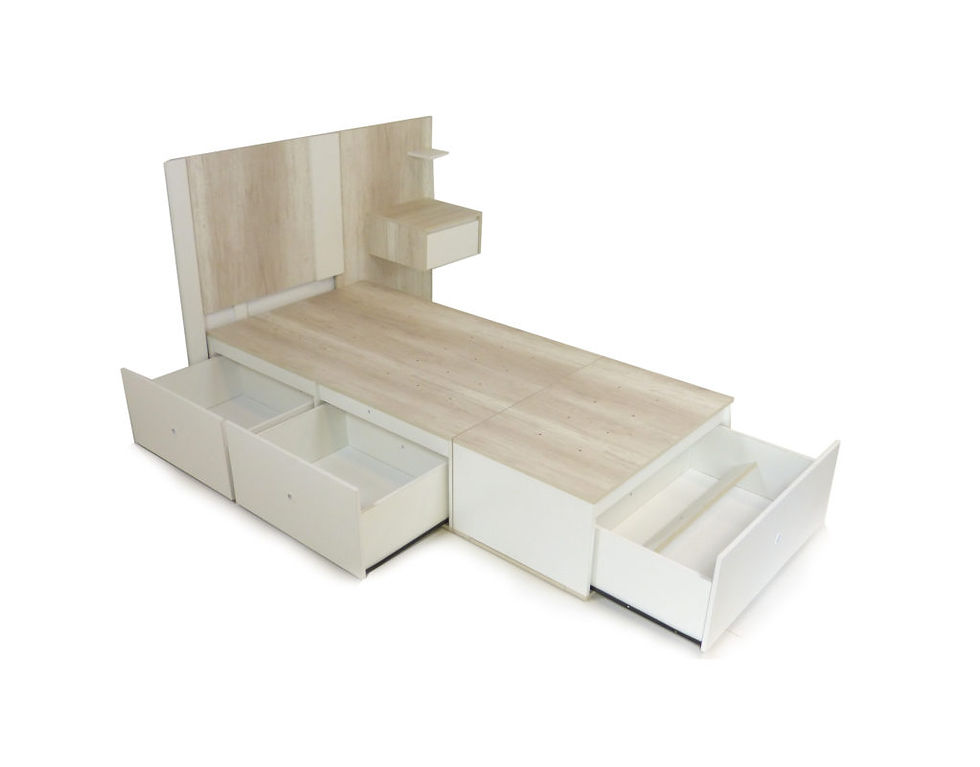 Miniatura: 3012 - BASE DE COLCHON CON 3 CAJONES 90 CM ANCHO