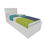 Miniatura: 1701-9 CAMA 1 PLAZA PARA COLCHON 80 CM CON 2 CAJONES
