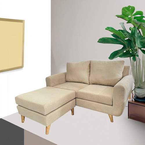 SOFÁ OSLO 2 CUERPOS + PUFF HYH Muebles