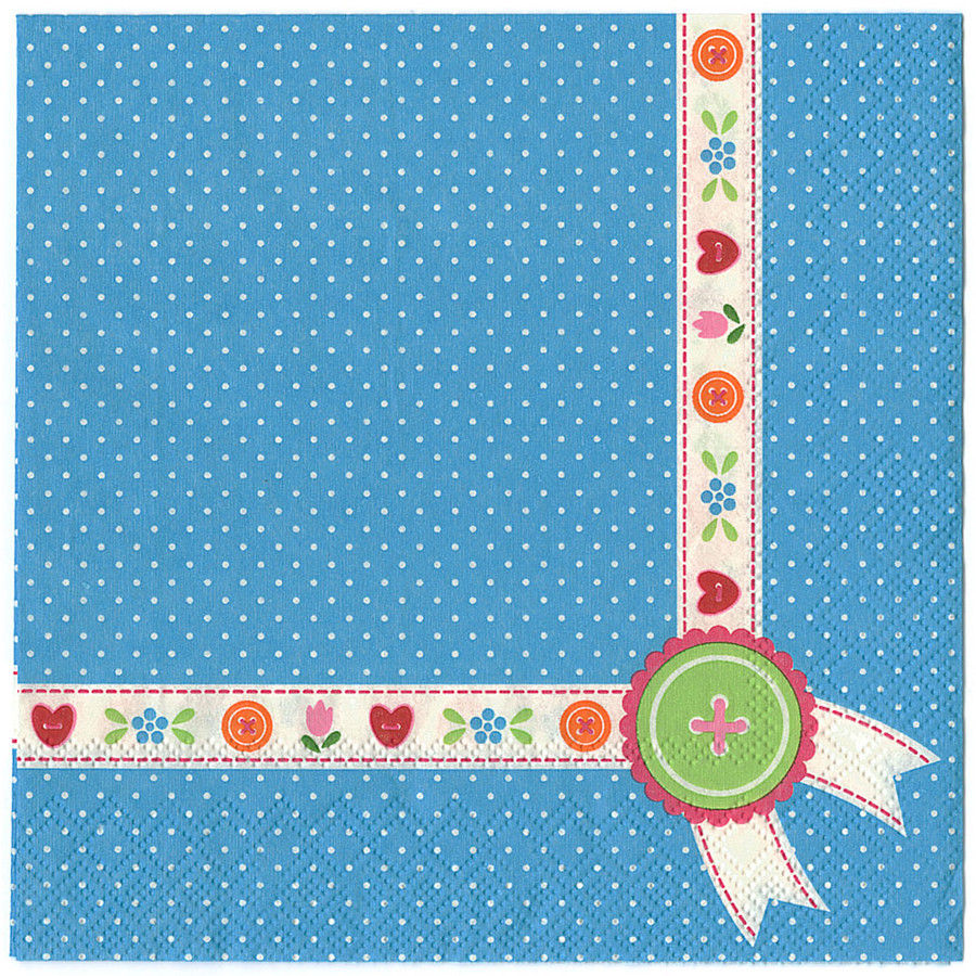 LIEF! Serviette Lunch Napkin blue 20 Stück