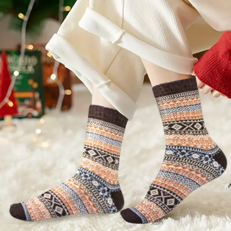 Miniaturbild: 5 Paar Socken | Hahnentritt-Muster | 36-40 | Baumwolle/Polyester
