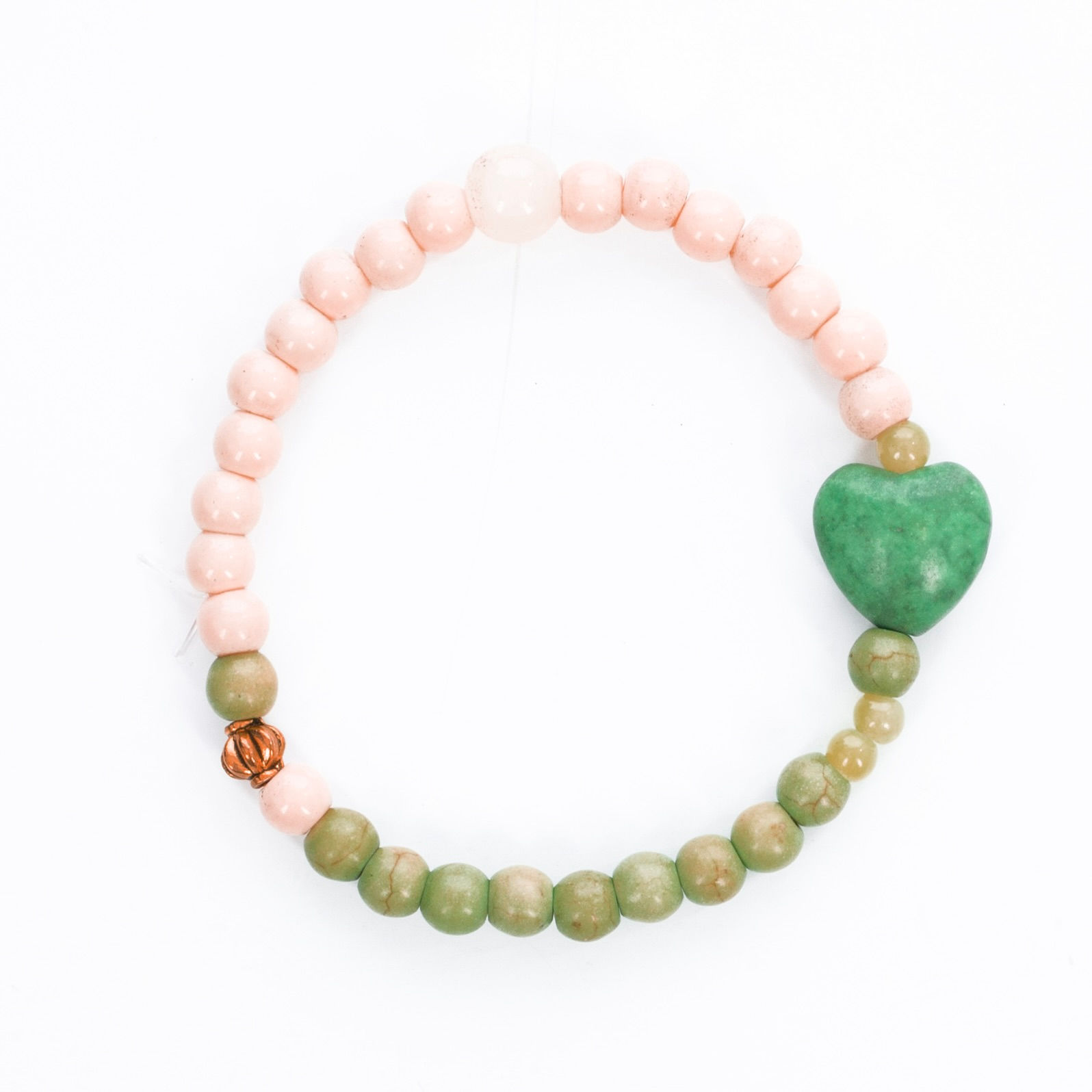 Overbeck and Friends Armband  |  Linda grün | mit dehnbarem Band