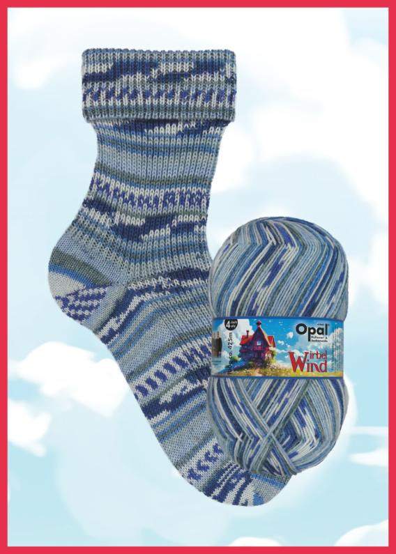 Miniaturbild: OPAL Sockenwolle Wirbelwind | 4-fädig musterbildend  I 100g | 8 Farben