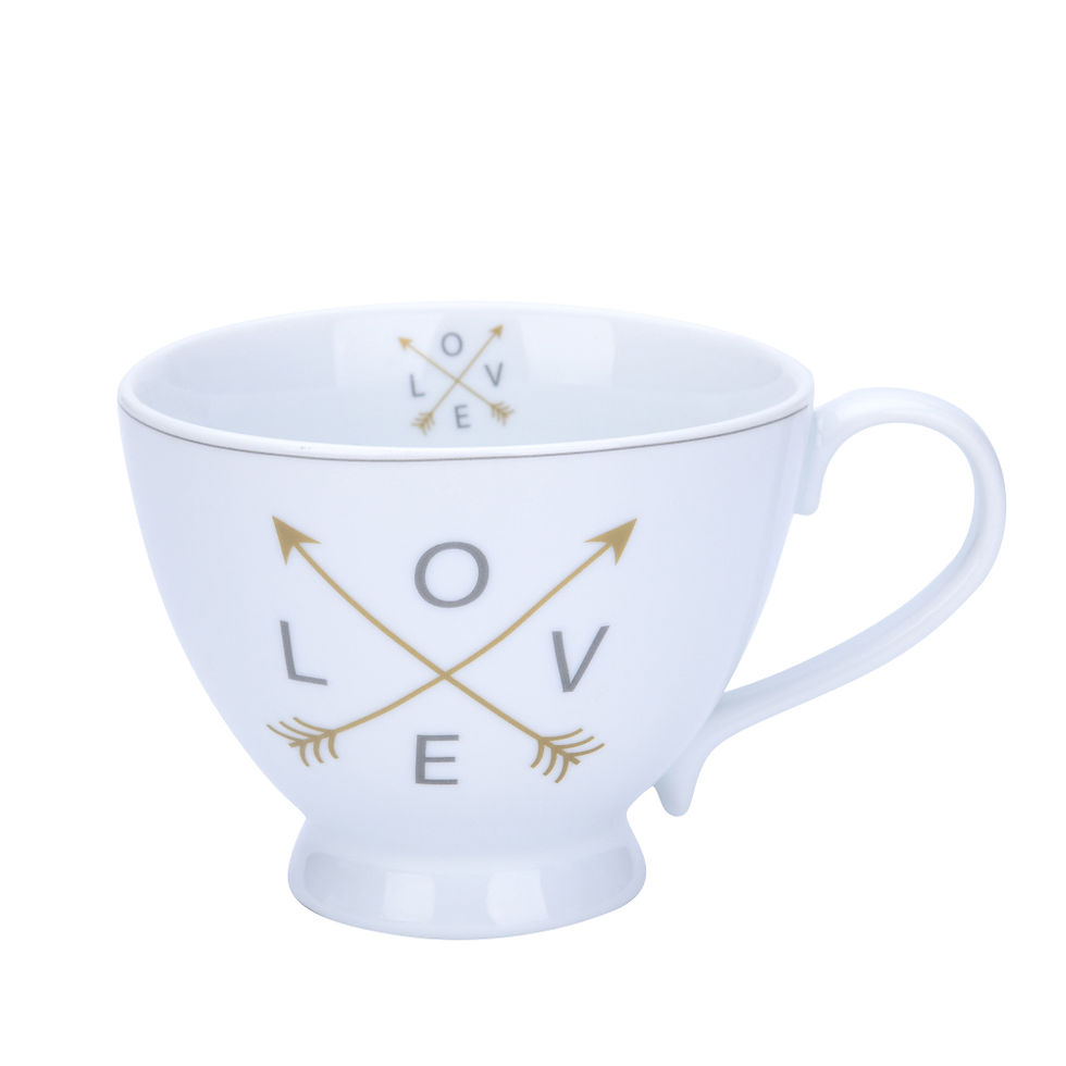 Krasilnikoff Teetasse HAPPY CHIC CUP LOVE