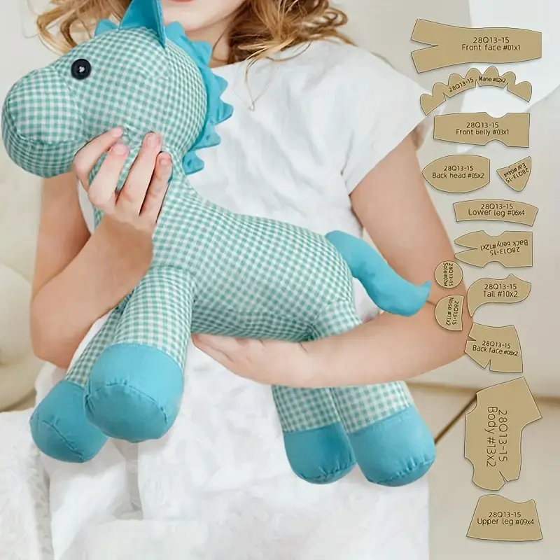 Miniaturbild: Nähset Pferd für Kinder  | 13-teiliges Schnittmuster | DIY Ponny in 3 Größen