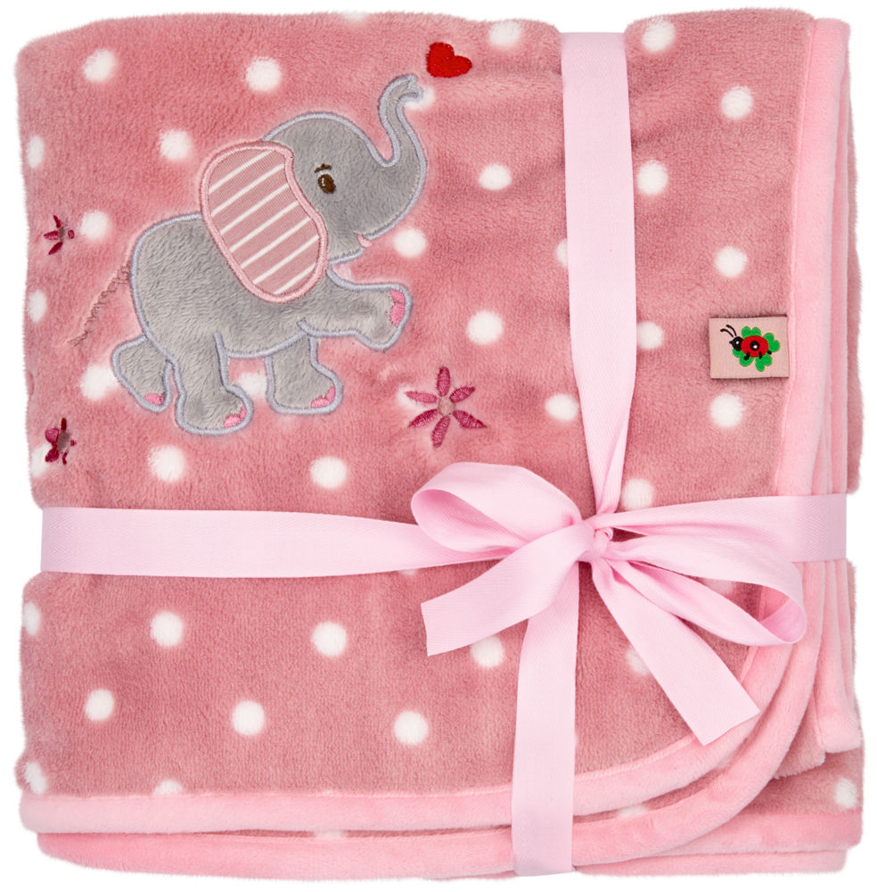 Spiegelburg Kuscheldecke, rosa | BabyGlück (ca. 75x100 cm)
