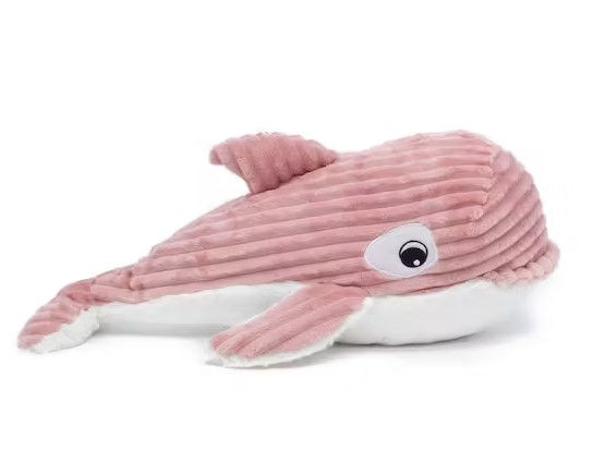 Miniaturbild: Les Déglingos Plüsch Wal Orca Mama und Baby | Kuscheltier Kissen | rosa