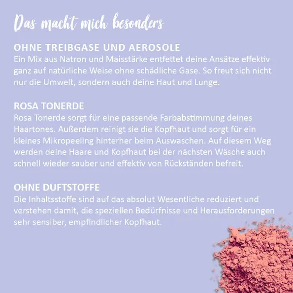 Miniaturbild: puremetics Trockenshampoo 'Sensibelchen' | rotes Haar | zum Streuen ohne Gase