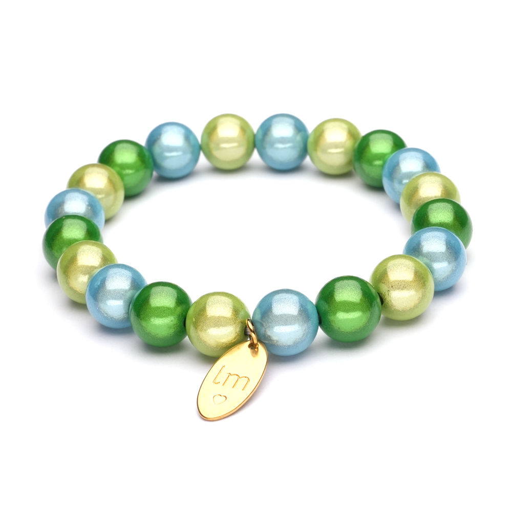 Lizzy Mae Trio Perlen Armband | Mix Galaxy Pearls | 3-farbig |10mm