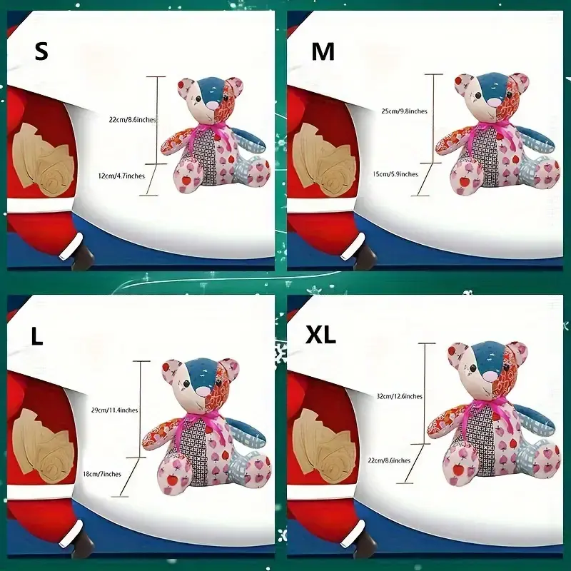 Miniaturbild: Nähset Teddybär für Kinder  | 11-teiliges Schnittmuster | DIY Teddy in 4 Größen