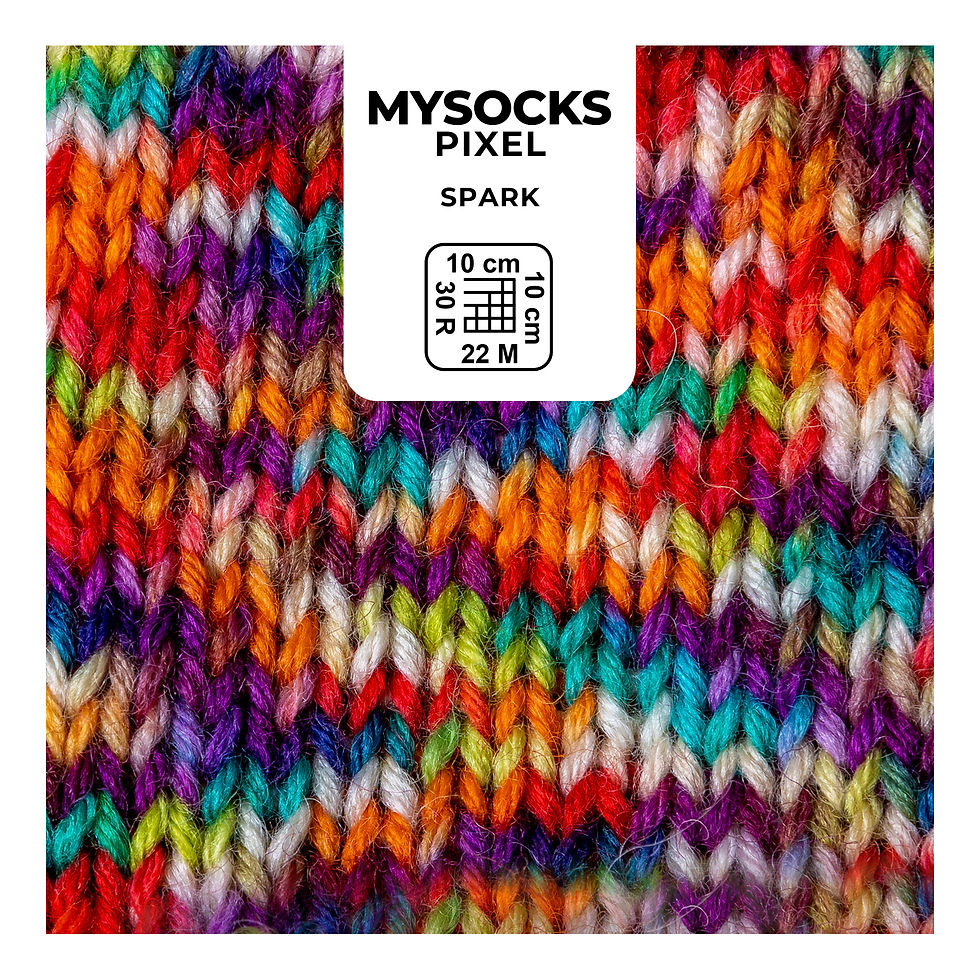 Miniaturbild: myboshi mysocks Pixel | freie Farbwahl | 6-fädige Sockenwolle 150g mit Aloe Vera