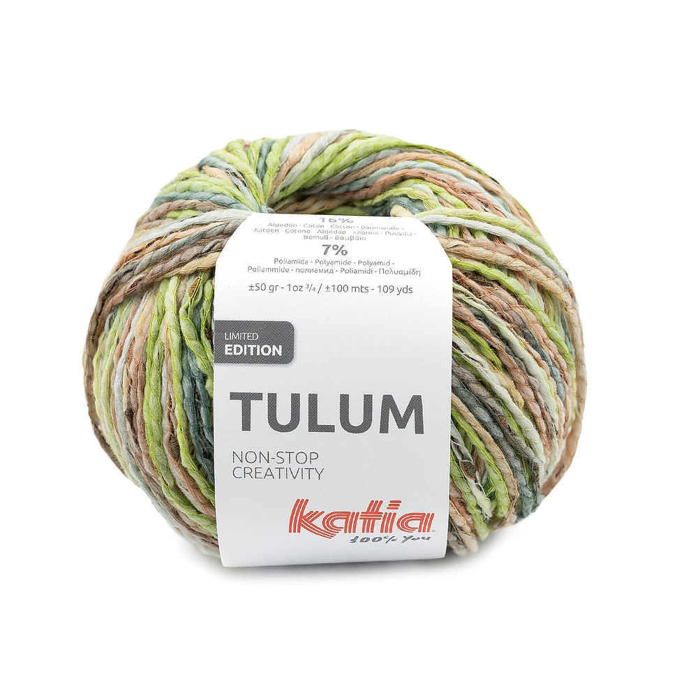 Miniaturbild: KATIA Tulum Wolle | 50g | Mehrfarbiges Garn mit mittlerem Farbverlauf