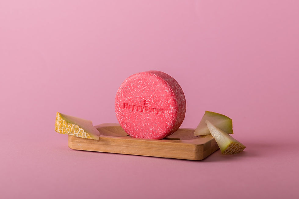 Miniaturbild: HappySoaps Melone Shampoo Riegel |  70g | für 90-110 Haarwäschen