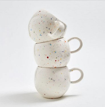Miniaturbild: Egg Back Home Becher in Ballform Tassen aus Steingut | weiß | in 3 Größen