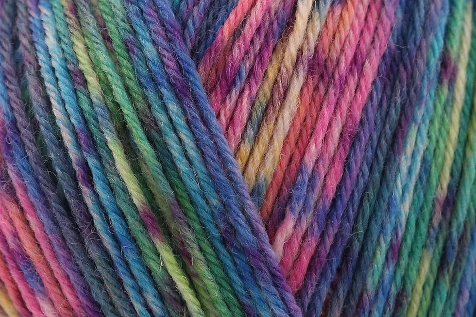 Miniaturbild: RICO Socks Sockenwolle Sprinkly Stripey 4-fädig I versch. Farben 100g 400m