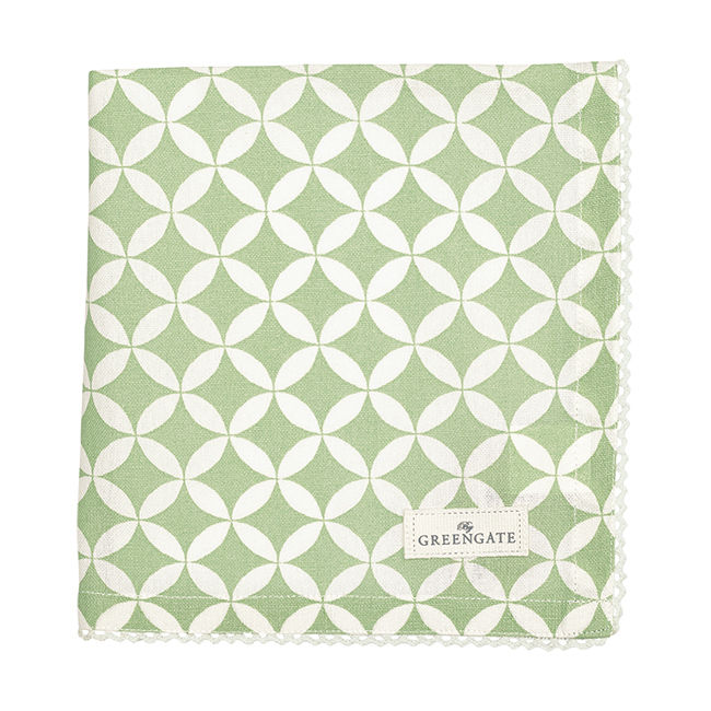 Greengate Stoffserviette Mai green 40x40cm