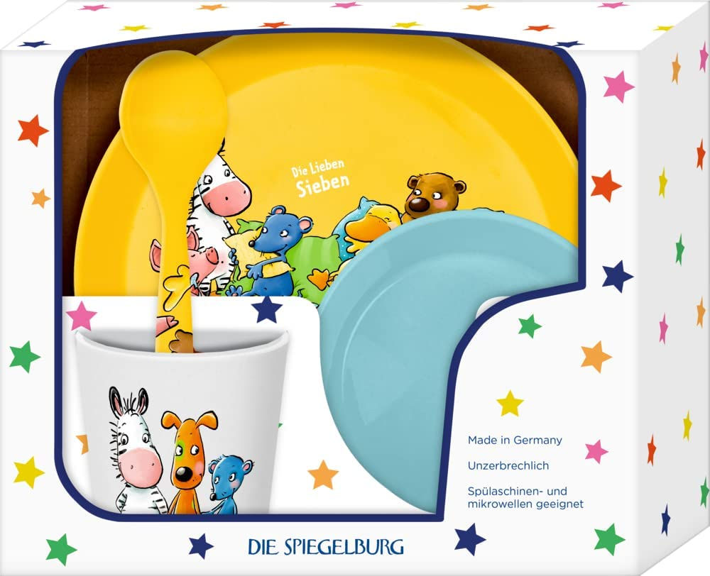 Spiegelburg Geschirrset Geschenkset Die Lieben Sieben | 4-tlg.