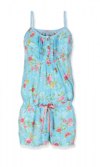 Pip Studio Julia Knitted Chinese Blossom Jumpsuit | hellblau | Wellness