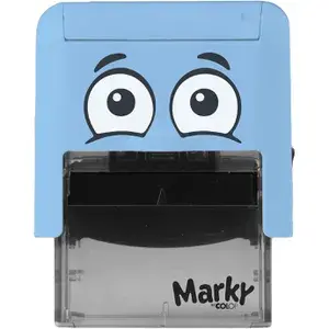Miniaturbild: COLOP Motivstempel Marky Blau | Textil und Schulmarker | DIY