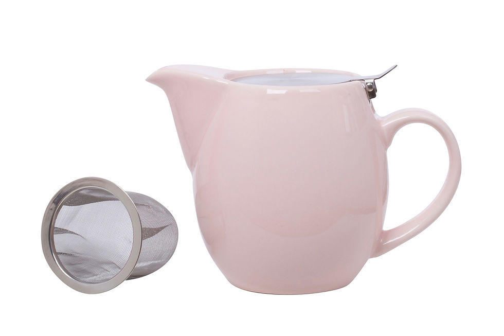 Overbeck and Friends Teekanne Happy Time rose