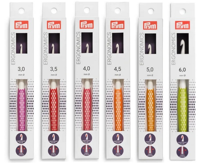 Miniaturbild: Prym Wollhäkelnadel Set prym.ergonomics | 3,5-6,0mm | 5er Set