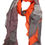 Miniaturbild: PIECES Schaltuch VENICE Long Scarf orange