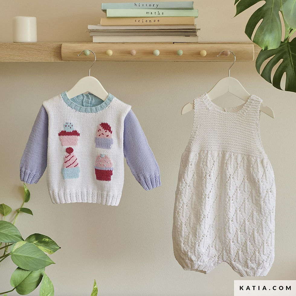 Miniaturbild: KATIA Zeitschrift Stricken Häkeln Baby 108 | Frühjahr / Sommer | 35 Modelle