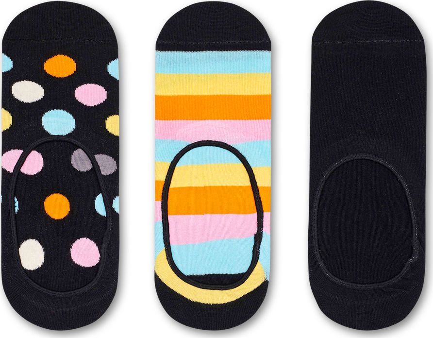 Happy Socks Füßlinge | 3-Pack Big Dot Liner | 36-46