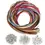 Miniaturbild: Lederband-Set | 20 Lederbänder mit Zubehör | Dekoration I DIY-Bastelarbeiten